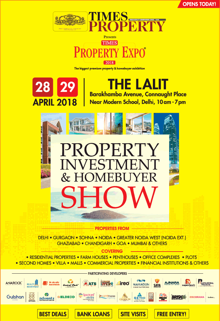 Times Property Investment & Homebuyer Show 2018 in New Delhi Update